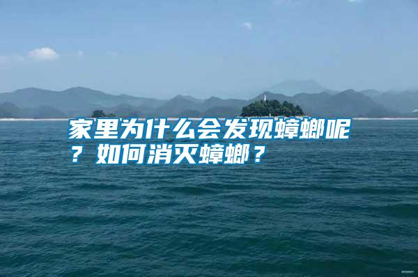 家里為什么會(huì)發(fā)現(xiàn)蟑螂呢？如何消滅蟑螂？