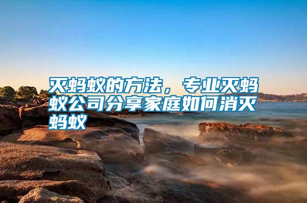 滅螞蟻的方法，專業滅螞蟻公司分享家庭如何消滅螞蟻