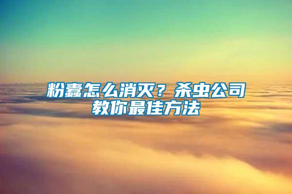 粉蠹怎么消滅？殺蟲(chóng)公司教你最佳方法