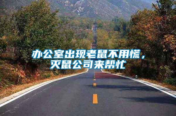辦公室出現(xiàn)老鼠不用慌，滅鼠公司來(lái)幫忙