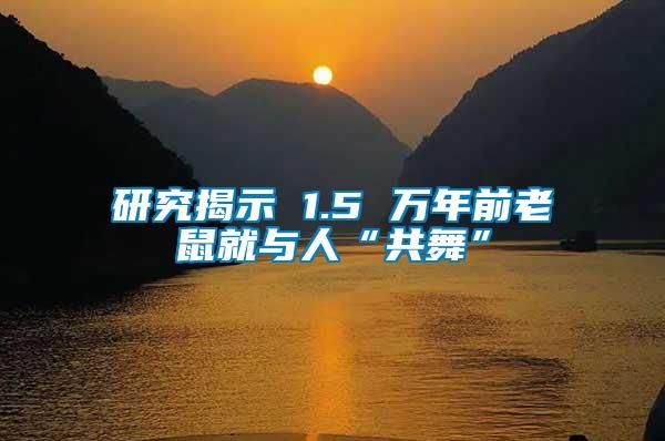 研究揭示 1.5 萬(wàn)年前老鼠就與人“共舞”