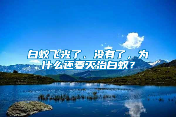 白蟻飛光了、沒有了，為什么還要滅治白蟻？